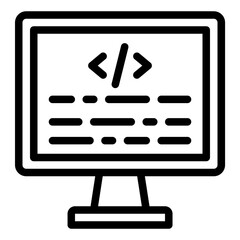 Coding programmer icon