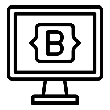 Bootstrap web development icon