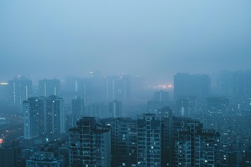 haze in the city