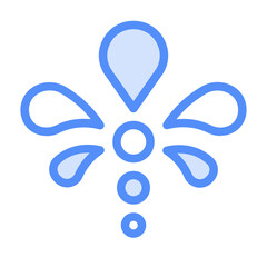 Paint Icon With Lineal Color Style 