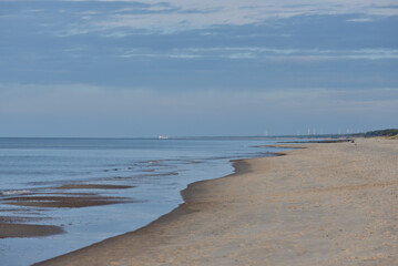 sea shore in late autumn