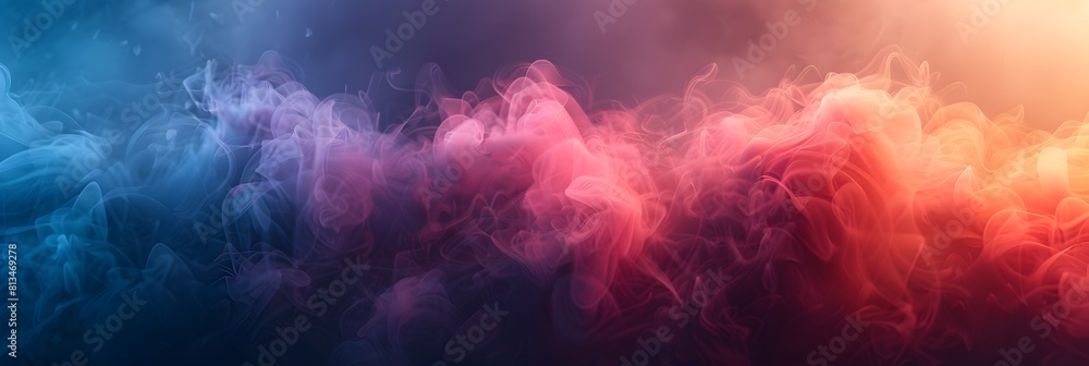 Aufkleber vibrant and dreamlike abstract background with dynamic swirling colors and ethereal fiery and cosmic