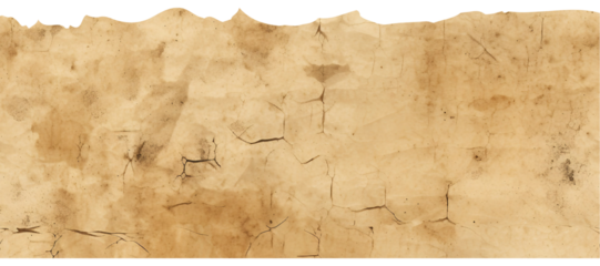 Vintage Torn Paper or Parchment Paper, Ripped Paper, Transparent Background, PNG, Old Texture, Distressed Texture