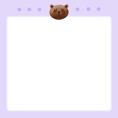 background paper note bear