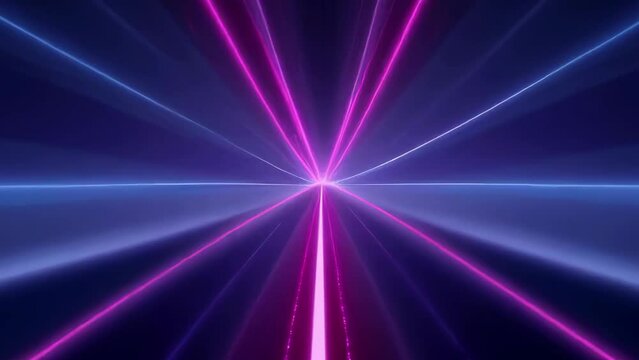 moving blue and purple neon lights disco background - 4K stock Video Animation
