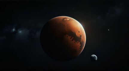 Mars planet space.Generative.Ai