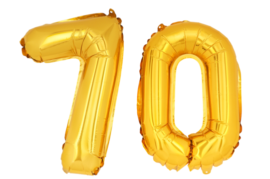 Gold numbers '70' isolated on white background.png