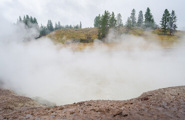 Norris Geyser Basin at Yellowstone National Park