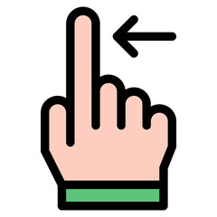 Vector Icon swipe, hand, hands and gestures, gestures, sign