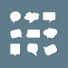 Cartoon Speech Balloons Space for Your Ideas