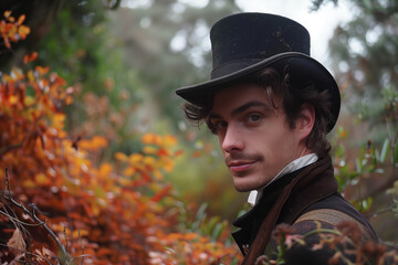 Old Photo of Victorian Gentlemen, Generative AI