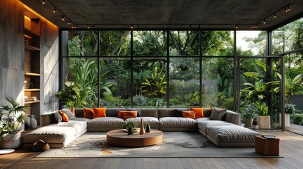 Fototapeta premium Modern residential, hotel, and homestay interior spaces
