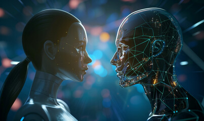 Obraz premium Imagine a future where your website virtual assistant is more than just a computer program - it's an intelligent agent that understands your needs and can answer your questions.