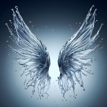 Wings made of water - water wings! 