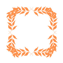 beautiful flower shaped frame