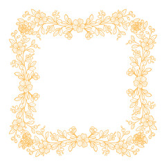 beautiful flower shaped frame