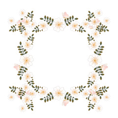 beautiful flower shaped frame