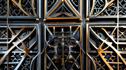 Enhance Your Space with a Metal Grid Background Seamless Pattern Design for Wall, Elevate Your D&eacute;cor with Metal Grid Background Seamless Patterns, Transform Your Walls with Stunning Metal Grid 