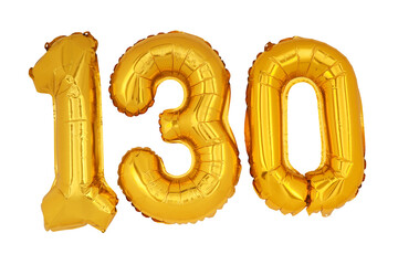 Gold numbers '130' isolated on white background.png