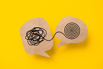 Mental health, brain disorder concept. World mental health day, Alzheimer and Psychology concept....