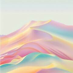 Colorful pastel abstract background with waves.
