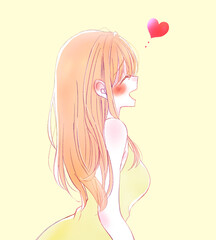 笑顔の女性　恋愛