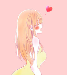 笑顔の女性　恋愛