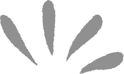 Doodle shine sunburst sparkle ray element. Hand drawn pop surprise line frame for title headline illustration. Doodle vector illustration