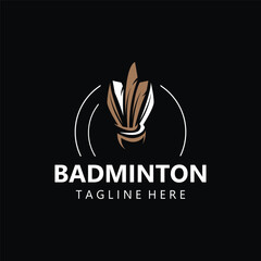 Badminton Shuttlecock logo icon design for Sport logo and Badminton Championship club, competititon isolated background