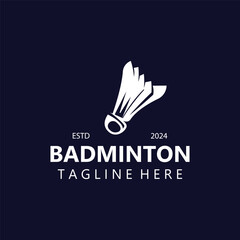 Badminton Shuttlecock logo icon design for Sport logo and Badminton Championship club, competititon isolated background