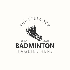 Badminton Shuttlecock logo icon design for Sport logo and Badminton Championship club, competititon isolated background