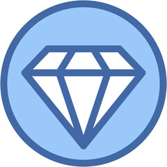 Vector Icon diamond, value, wealth, jewal, luxury
