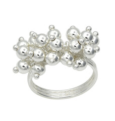 Ring Silver Ball 4 mm.