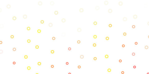 Light orange vector template with circles.