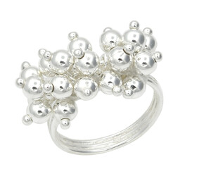 Ring Silver Ball 4 mm.