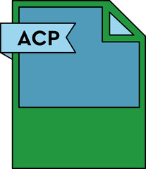 ACP File format icon minimal