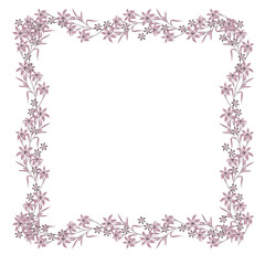 Flowering greeting or invitation romantic cards frame. Vector illustration isolated icons for you
