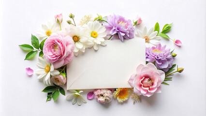 flower greeting card Designed to bring happiness and gifts on special and important days.