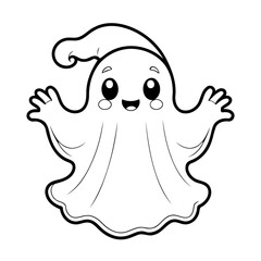 Cute vector illustration friendly drawing for toddlers coloring activity