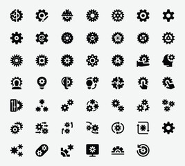Gear Cogwheels Solid Icons