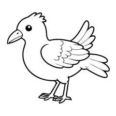 Fototapeta premium Cute vector illustration Prehistoric for kids colouring page