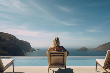 Fototapeta premium Infinity Pool Serenity