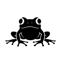 Simple vector illustration of Frog hand drawn for toddlers