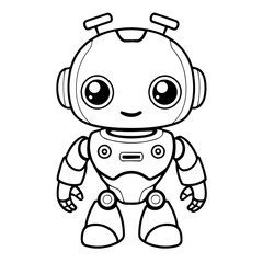 Cute vector illustration friendly hand drawn for kids coloring page