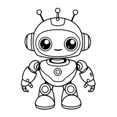 Cute vector illustration friendly doodle for toddlers colouring page © meastudios