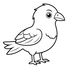 Simple vector illustration of Prehistoric drawing for toddlers coloring activity