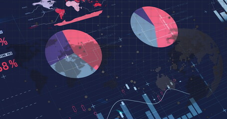 Image of financial data processing and statistics
