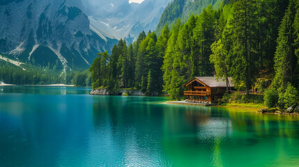 Obraz premium lake in the mountains