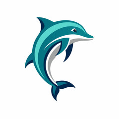 dolphin isolated on white background