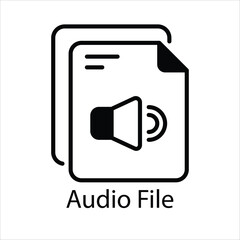 Audio File Vector icon